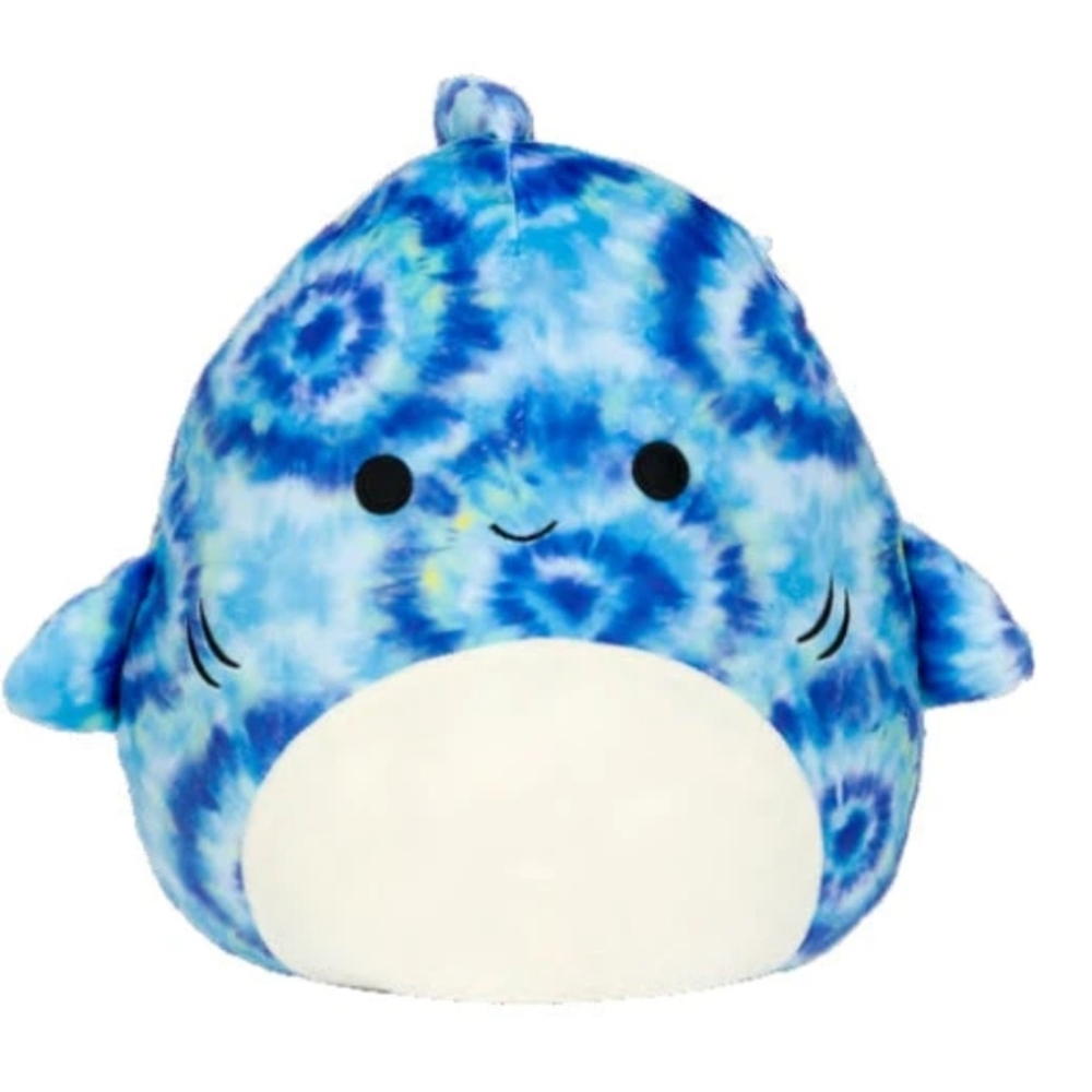 Squishmallow tye dye shark 16inch  Luther